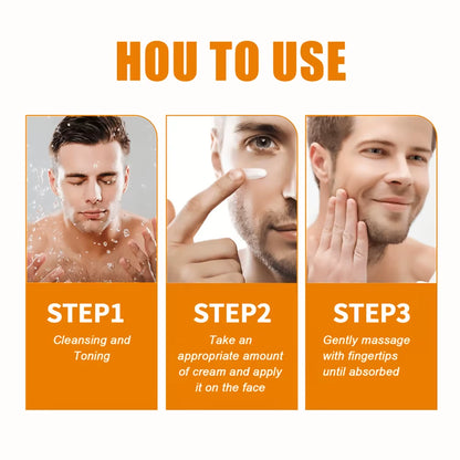 Caffeine Anti-Wrinkle Cream for Men Remove Face & Neck Wrinkles Firming Moisturizing Skin Retinol Face Cream Facial Treatment