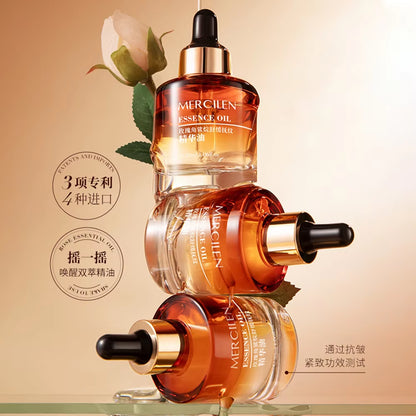 40Ml Rose Squalane Soothing Essence Oil Facial Care Tightening Moisturizing Brightening Face Serum Korean Skincare Products