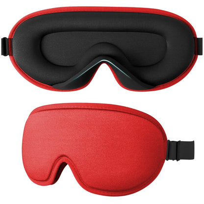 3D Contoured Sleep Mask 100% Light Blocking Eye Mask Ultra-Soft Skin-Friendly Material Breathable Eye Cover for Rest Travel Yoga