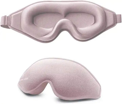 3D Contoured Sleep Mask 100% Light Blocking Eye Mask Ultra-Soft Skin-Friendly Material Breathable Eye Cover for Rest Travel Yoga