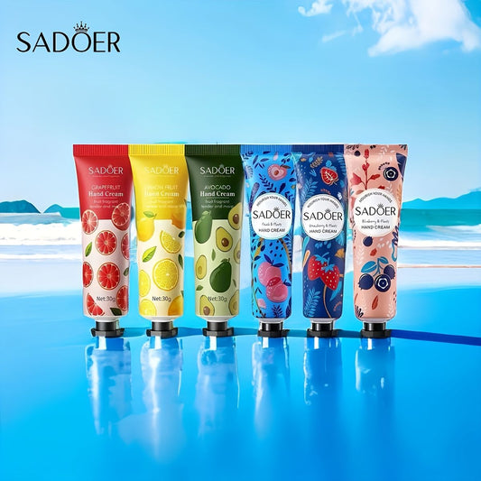 10Pcs Fruity Flowery Hand Cream Moisturizing Nourishing anti Chap Repairing Hands Care Beauty Skincare Hand Creams Sets