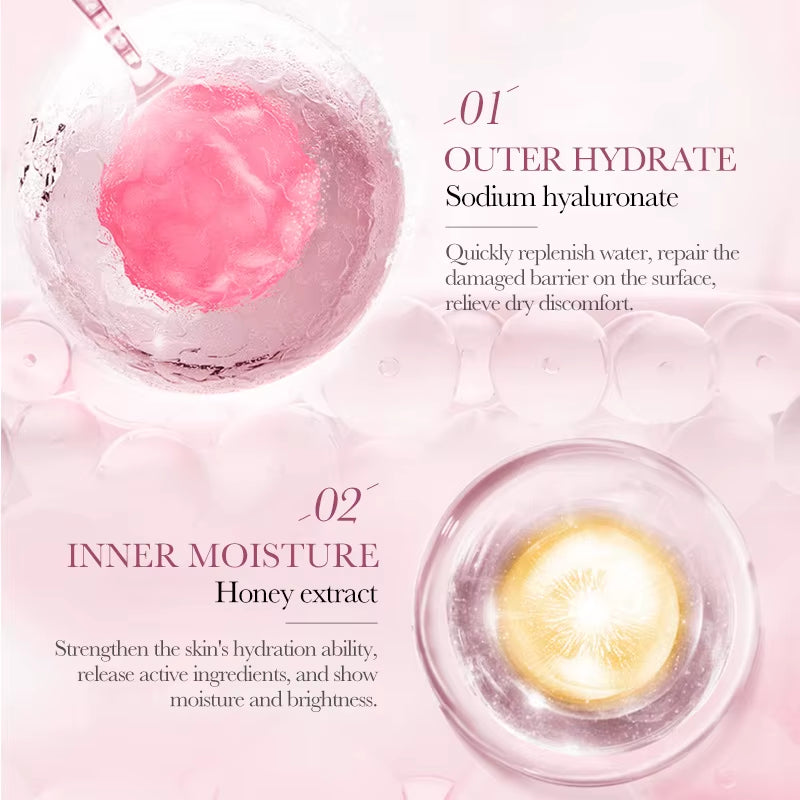 12Pc Rose Flower Extract Face Mask Korean Sheet Mask Moisturizing Mask Nourishing Skincare Facial Korean Fresh Product