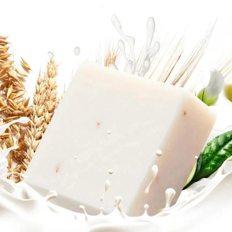 6PCS Thailand Rice Milk Soap Original Wholesale Handmade Soap Rice Milk Whitening Soap Goat Milk Soap Rice Soap for Whitening