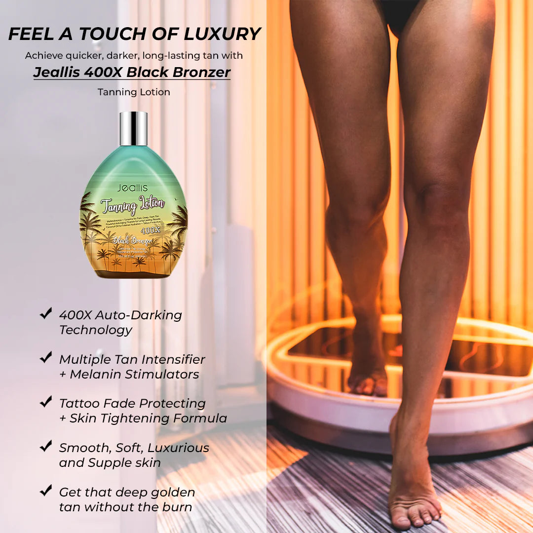 Tanning Lotion Accelerator for Indoor Tanning Beds & Outdoor Sun Tan