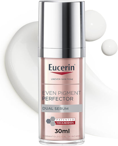Eucerin Even Pigment Perfector Dual Serum, Moisturizes, Exfoliates and Refines Skin, Reduces Wrinkles and Dark Spots, Promotes Cell Renewal, 30ml
