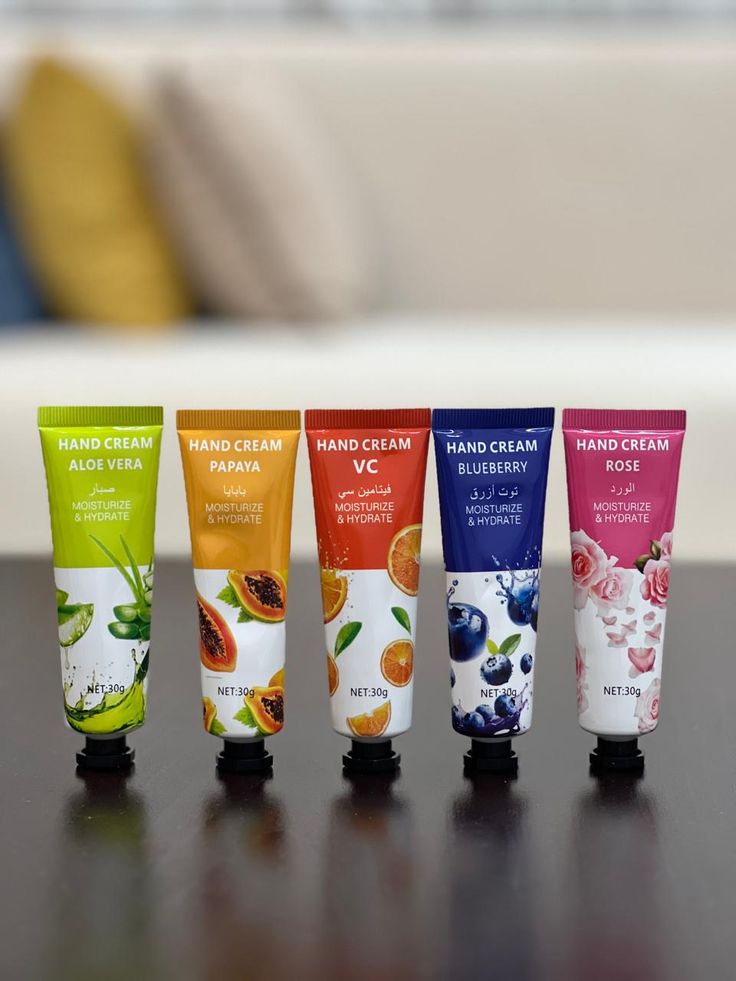 10Pcs Fruity Flowery Hand Cream Moisturizing Nourishing anti Chap Repairing Hands Care Beauty Skincare Hand Creams Sets