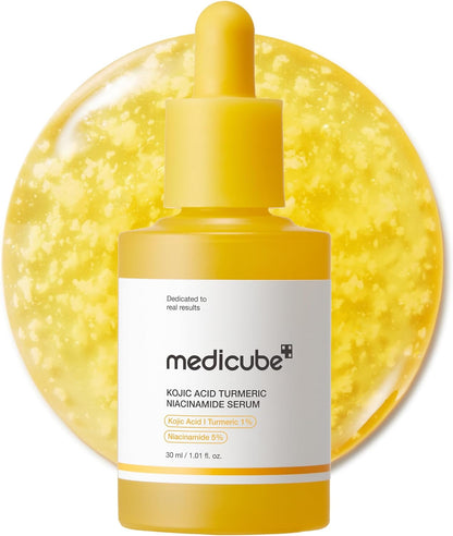 medicube Kojic Acid Turmeric Clarifying & Balancing Capsule Serum for Troubled Skin | Soothing & Brightening Facial Serum | Niacinamide & Glow Capsules for Hydration and Barrier Support | 1.01 fl.oz