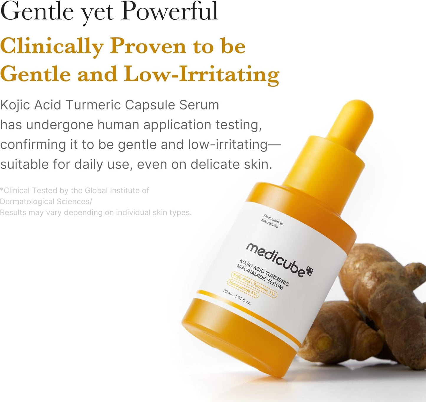 medicube Kojic Acid Turmeric Clarifying & Balancing Capsule Serum for Troubled Skin | Soothing & Brightening Facial Serum | Niacinamide & Glow Capsules for Hydration and Barrier Support | 1.01 fl.oz
