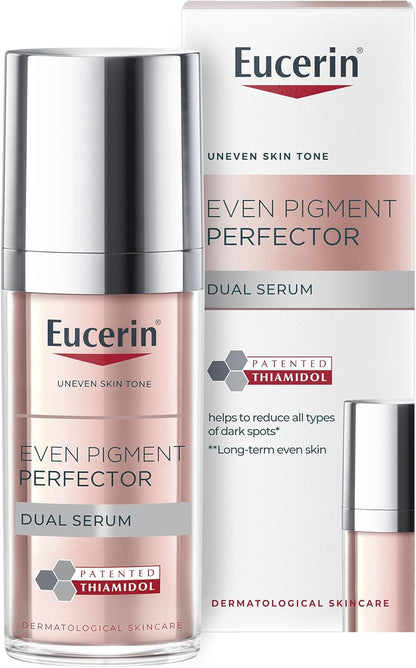 Eucerin Even Pigment Perfector Dual Serum, Moisturizes, Exfoliates and Refines Skin, Reduces Wrinkles and Dark Spots, Promotes Cell Renewal, 30ml