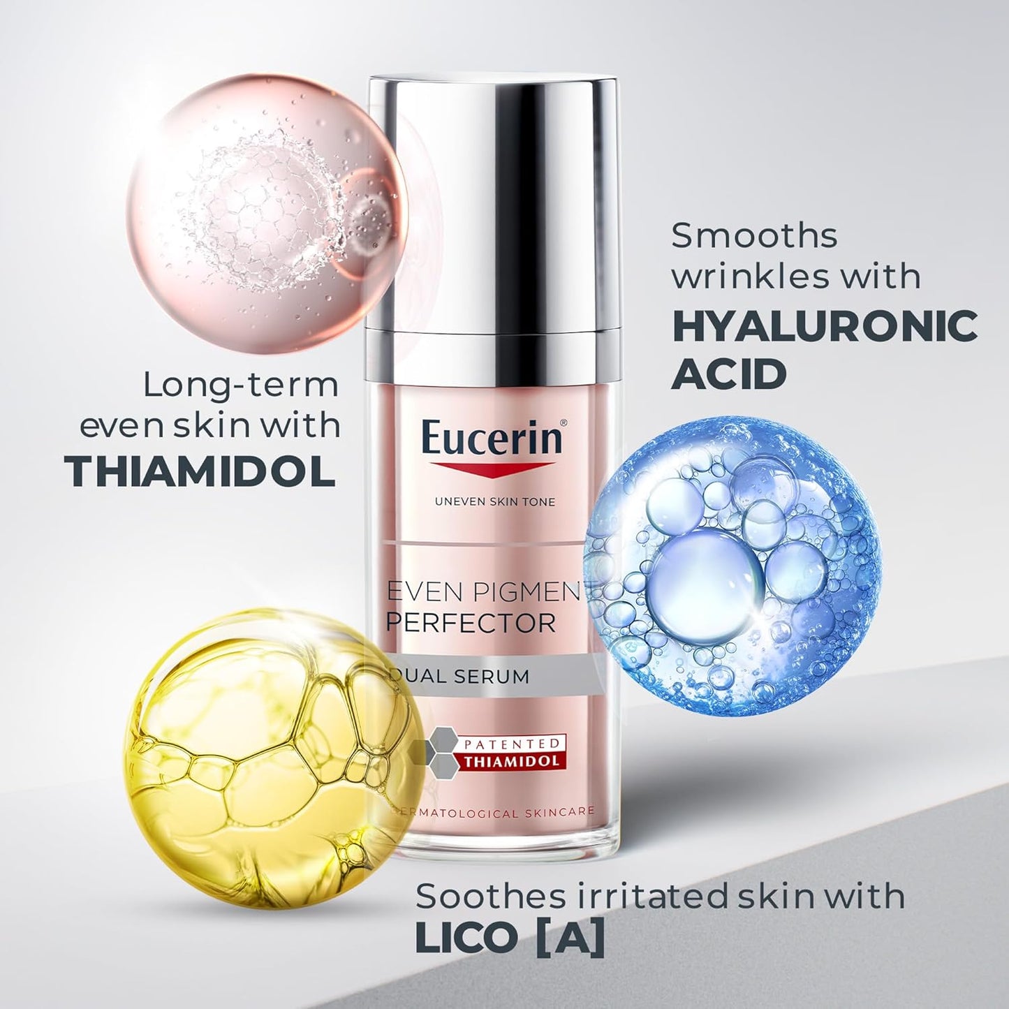 Eucerin Even Pigment Perfector Dual Serum, Moisturizes, Exfoliates and Refines Skin, Reduces Wrinkles and Dark Spots, Promotes Cell Renewal, 30ml