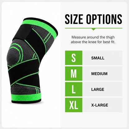 Adjustable Knee Brace Compression Sleeve with Strap Sports Knee Support for Running Cycling Gym Fitness Basketball S M L XL Gear