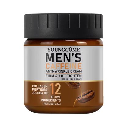 Caffeine Anti-Wrinkle Cream for Men Remove Face & Neck Wrinkles Firming Moisturizing Skin Retinol Face Cream Facial Treatment