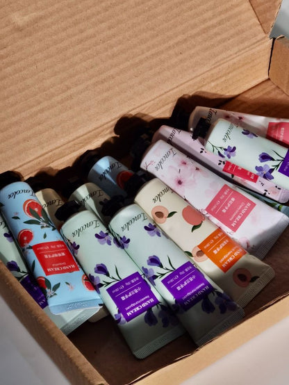 10Pcs Fruity Flowery Hand Cream Moisturizing Nourishing anti Chap Repairing Hands Care Beauty Skincare Hand Creams Sets