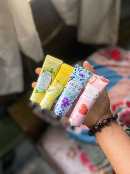10Pcs Fruity Flowery Hand Cream Moisturizing Nourishing anti Chap Repairing Hands Care Beauty Skincare Hand Creams Sets