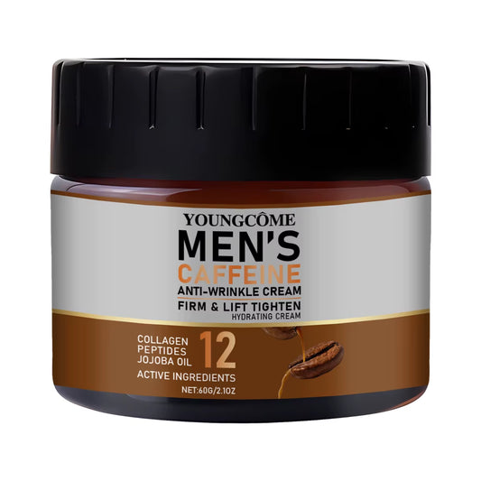 Caffeine Anti-Wrinkle Cream for Men Remove Face & Neck Wrinkles Firming Moisturizing Skin Retinol Face Cream Facial Treatment