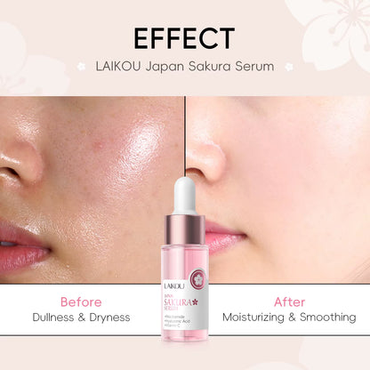 Sakura Face Serum Wrinkle Essence Brightening Essence Shrink Pores Moisturizing Skin Care 17Ml or 30Ml